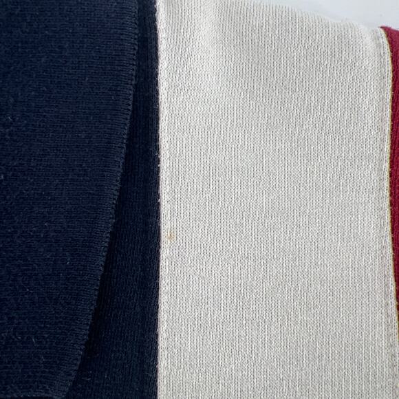 90s collared sweatshirt color block 1990s vintage XLT - Picture 7 of 9